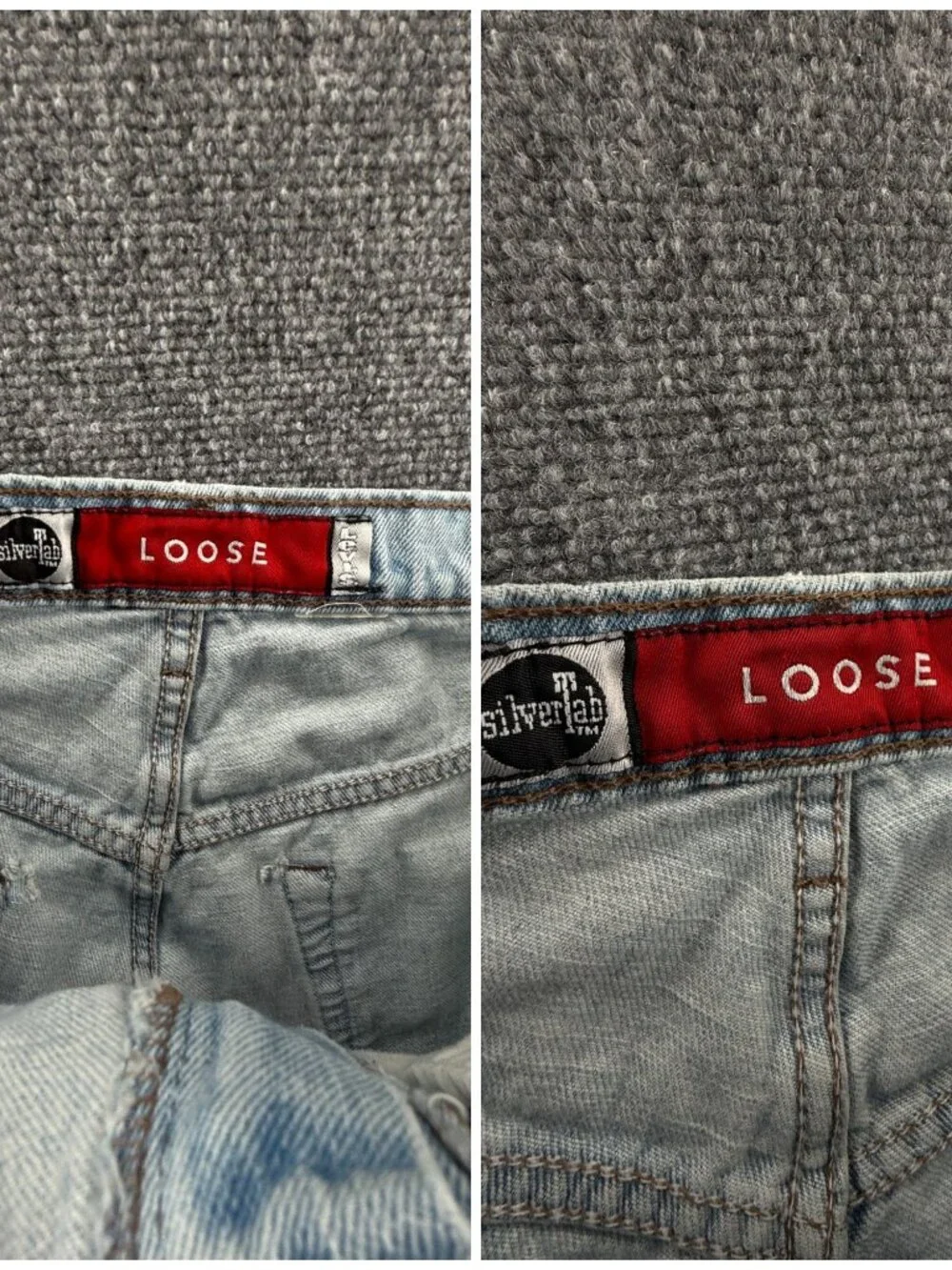 VTG Levi's Silver Tab Blue Jeans Unisex Denim Loose Fit Cotton Y2K ACTL 34x31.5